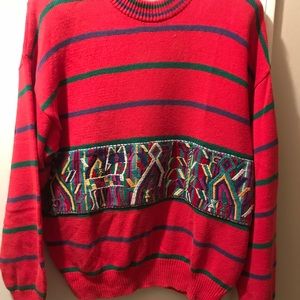 Beautiful colorful Guatemalan sweater and handbag.